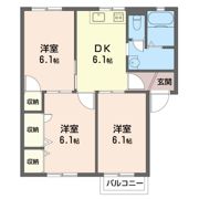 サンハイム下里見Aの間取り画像