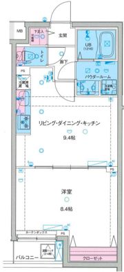 MAXIV亀戸水神GENOVIA sky gardenの間取り画像