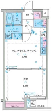 MAXIV亀戸水神GENOVIA sky gardenの間取り画像