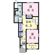 ラフレシールⅡの間取り画像