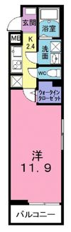 エクセル ファヴール Ⅰの間取り画像