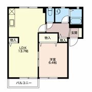 ウイングⅡ Bの間取り画像