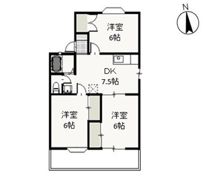 ファミーユ竹原 Cの間取り画像