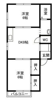 シーフィールド I Cの間取り画像
