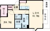 アメニティー住吉Aの間取り画像