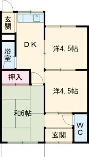 九之坪神明貸家 南棟の間取り画像