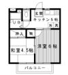 滝ノ上ハイツ井上A棟の間取り画像
