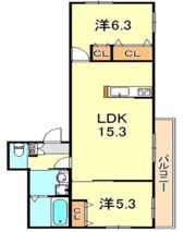 ヘーベルメゾン西明石Ⅱの間取り画像