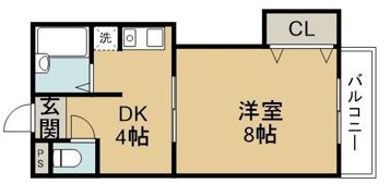 パレス南佐古八番館の間取り画像