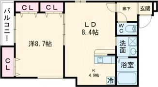 フジパレス御影本町の間取り画像