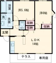 サニーハウスBの間取り画像
