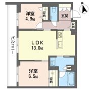 クレスティークの間取り画像