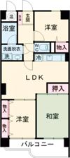 ロワールマンション小郡の間取り画像