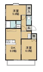 コーポヒルラック 11号棟の間取り画像