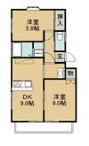 コーポヒルラック 11号棟の間取り画像