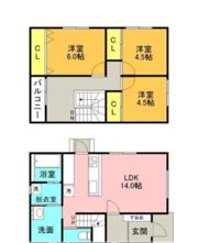 トリニティ・川内の間取り画像