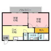ハイツクレドール2号館の間取り画像