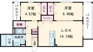 Foresta小町の間取り画像