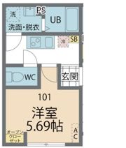 カインドネス本厚木Eastの間取り画像