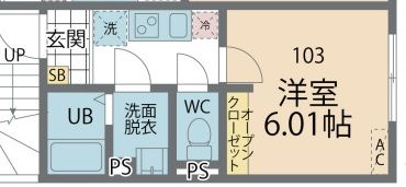 カインドネス本厚木Eastの間取り画像