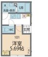 カインドネス本厚木Eastの間取り画像