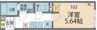 カインドネス本厚木Eastの間取り画像