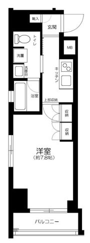 AXAS銀座アジールコートの間取り画像