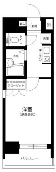 メインステージ大森東の間取り画像