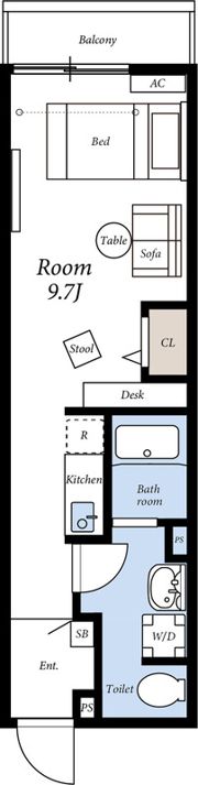M-1 Tokyo 東矢口3の間取り画像