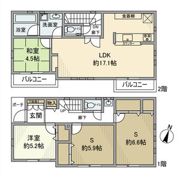 荻窪戸建の間取り画像