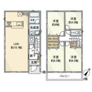 上和田戸建の間取り画像