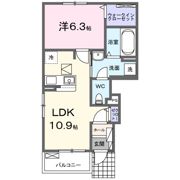 クレストコート緑台Ⅰの間取り画像