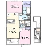 クレストコート緑台Ⅰの間取り画像