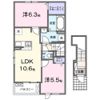 クレストコート緑台Ⅰの間取り画像