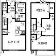 MAISONETTE LAND楽田Aの間取り画像