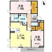 サスティーナ Mの間取り画像