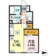 第一洗心コーポの間取り画像