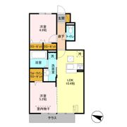 ヴィラ楓の間取り画像