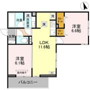 TORISIA新河岸の間取り画像