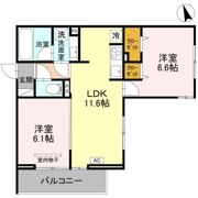 TORISIA新河岸の間取り画像