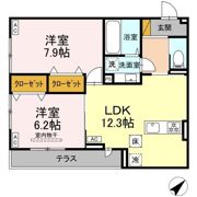 D-ROOM君塚ⅠBの間取り画像