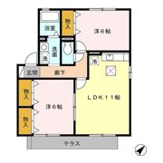 パーシモンフィールド ABの間取り画像