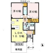 カーサモニカ A棟の間取り画像