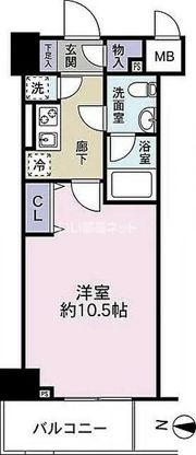アリュージュ西国立の間取り画像