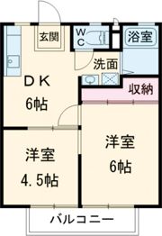 サンライズ白川 Bの間取り画像