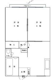 サンハイツ小川 Aの間取り画像