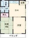 西栄3丁目 2DKの間取り画像