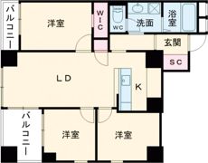ランドアーク湊町の間取り画像