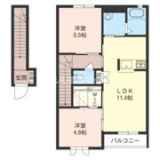 ロイヤルコートBの間取り画像