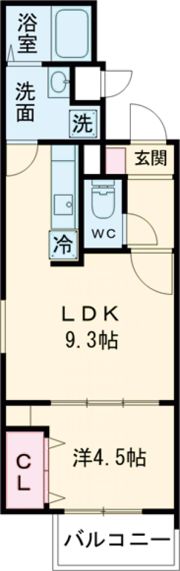 Cherim元中村の間取り画像